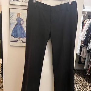 BCBG black dress pants with front/ back pockets, boot cut (6)